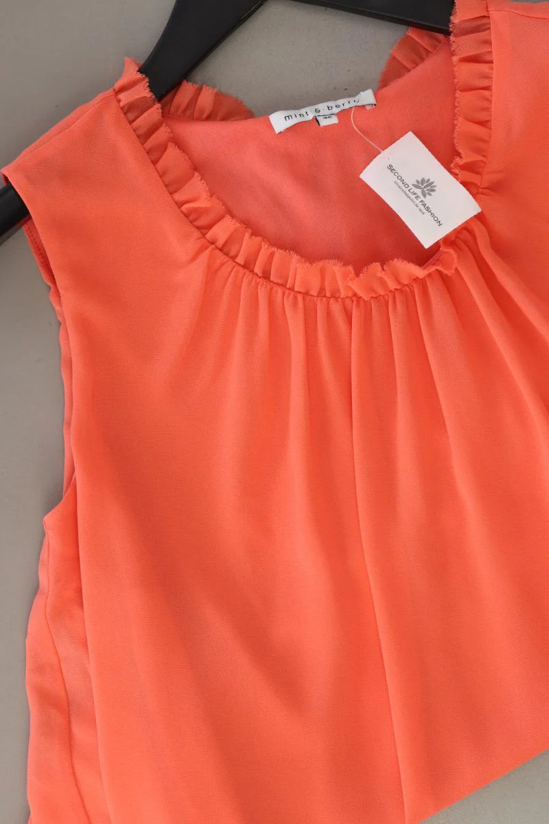 mint & berry Bluse Neon Gr. 36 Ärmellos orange aus Polyester - Image 4