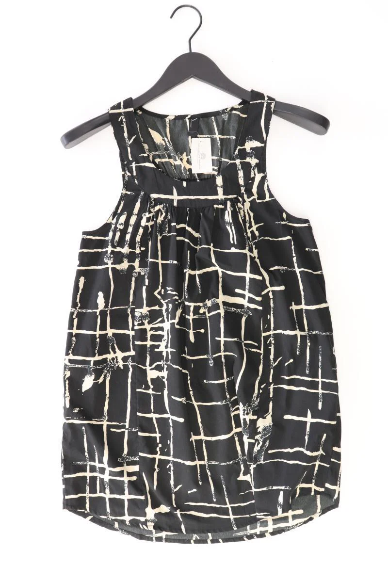 Vero Moda Bluse Gr. S geometrisches Muster Ärmellos schwarz aus Polyester