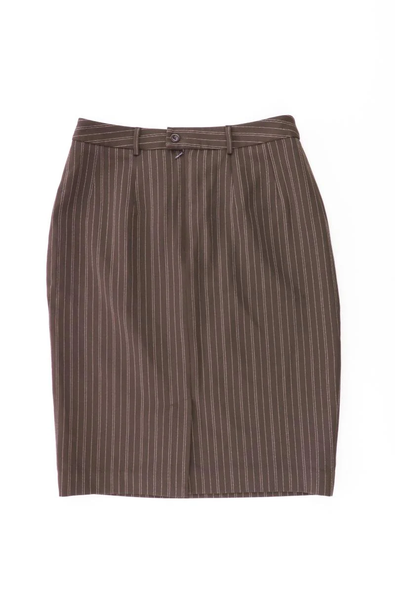 Laura Scott Bleistiftrock Gr. 38 gestreift braun aus Polyester