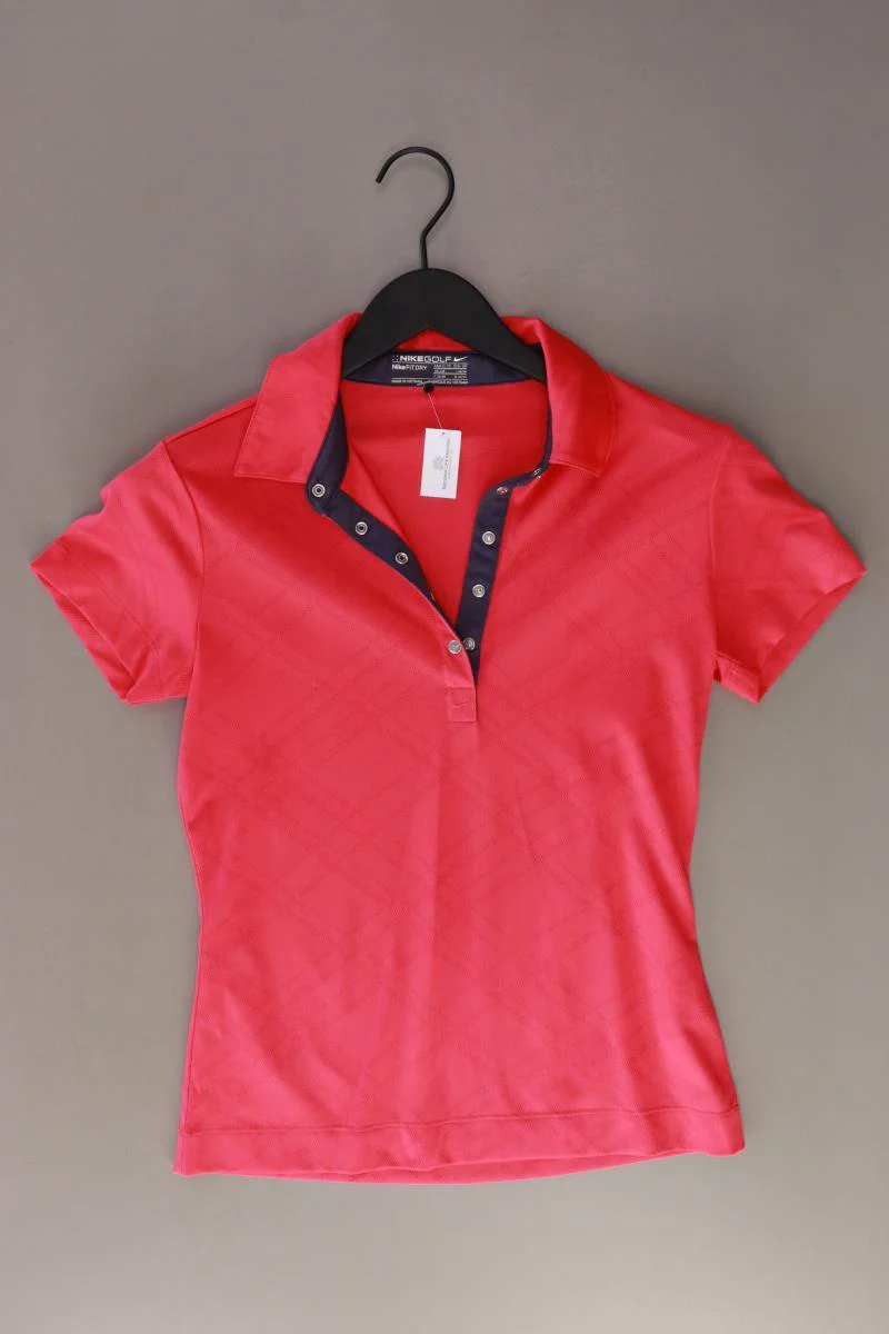 Nike Poloshirt Gr. 32/34 Kurzarm pink aus Polyester