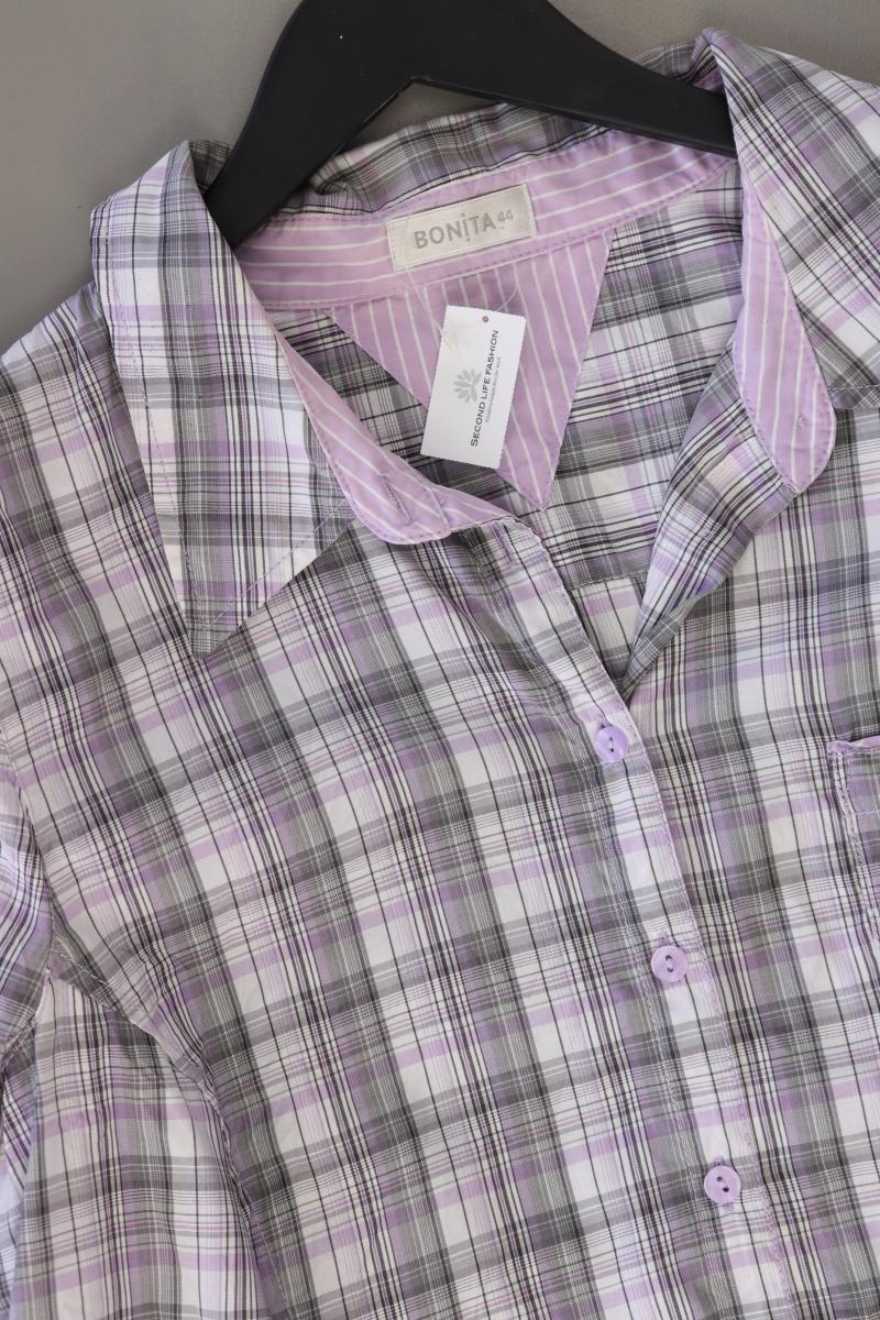 Bonita Karobluse Gr. 44 kariert Langarm grau aus Polyester - Image 4