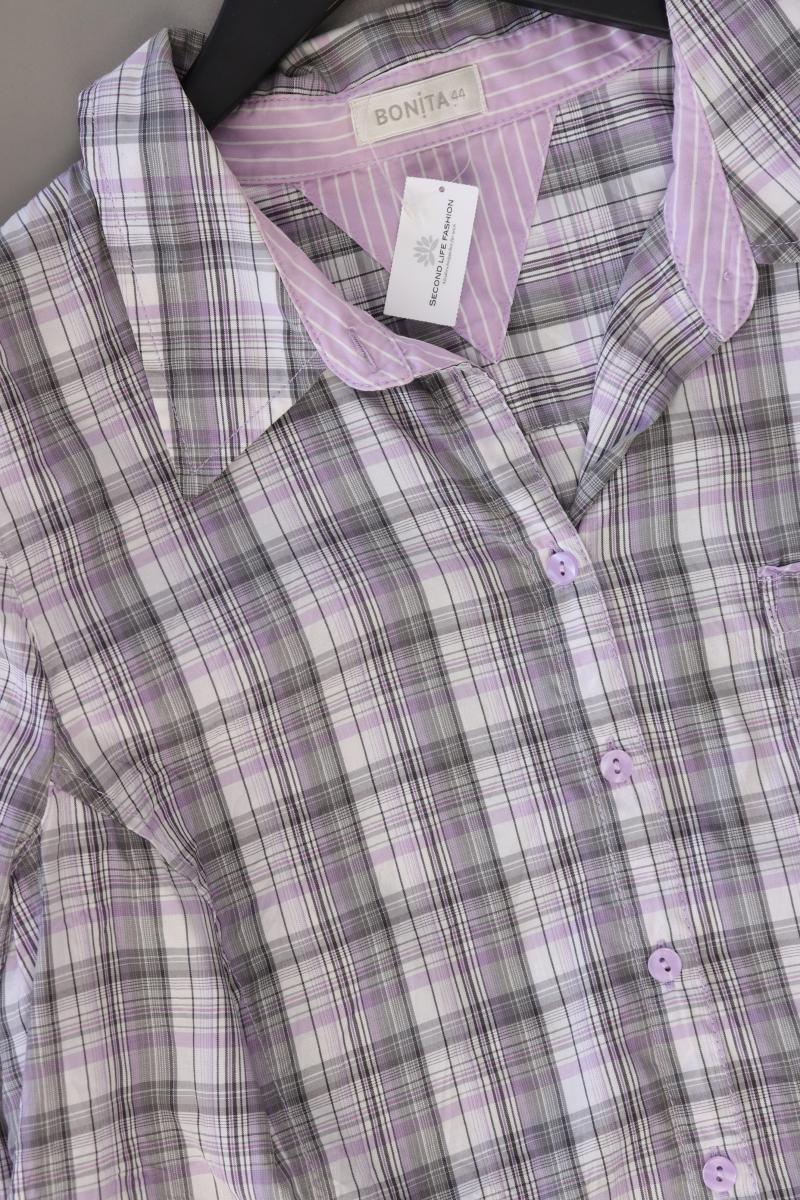 Bonita Karobluse Gr. 44 kariert Langarm grau aus Polyester - Image 5