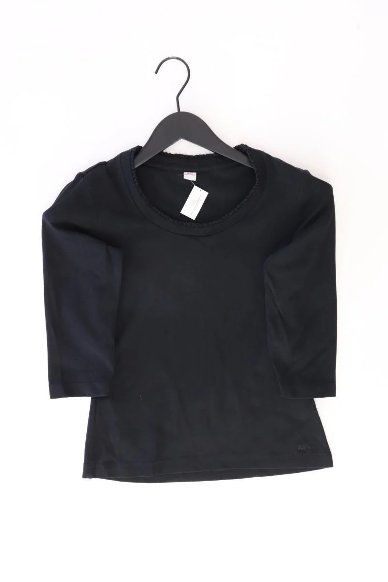 s.Oliver Classic Shirt Gr. 36 3/4 Ärmel schwarz aus Baumwolle