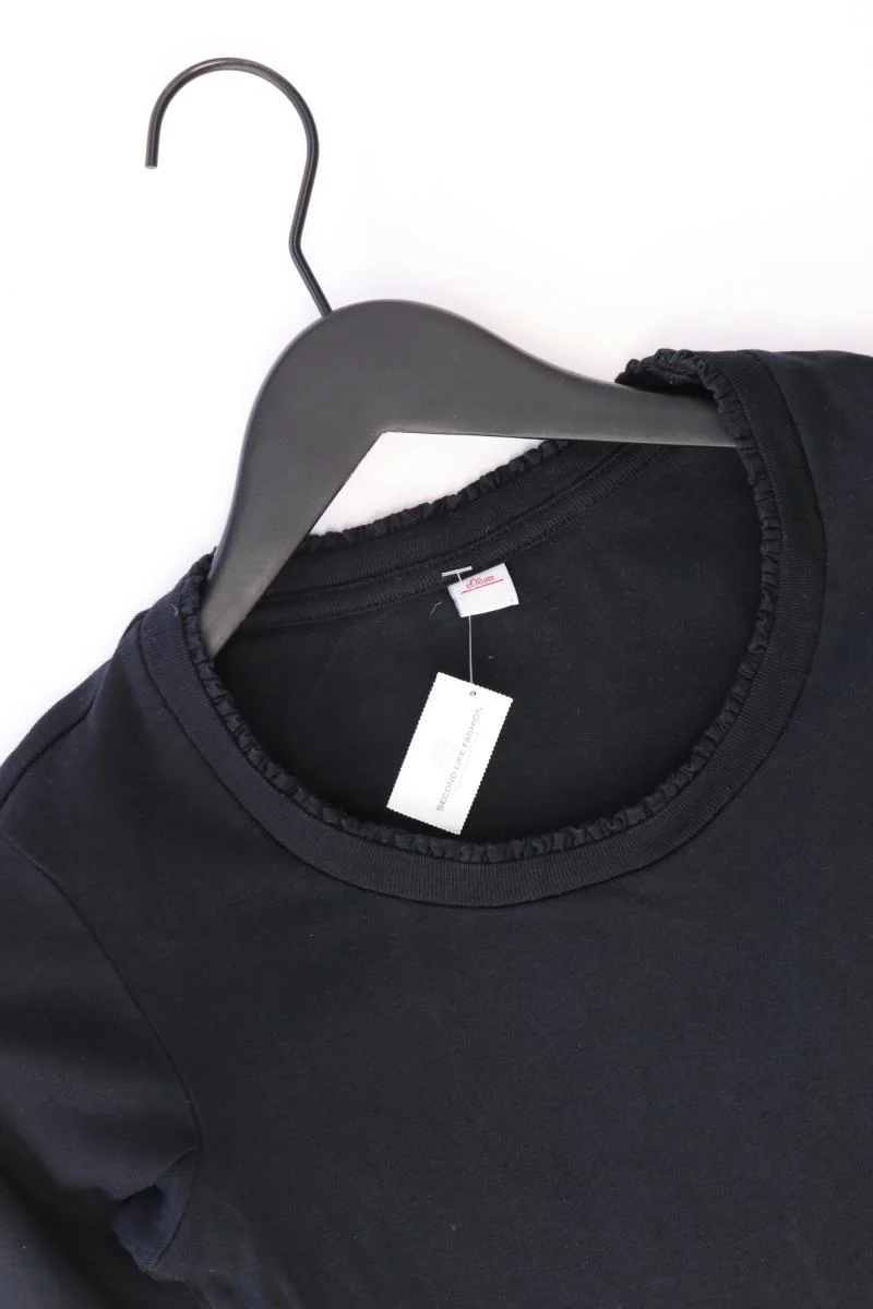 s.Oliver Classic Shirt Gr. 36 3/4 Ärmel schwarz aus Baumwolle - Image 3