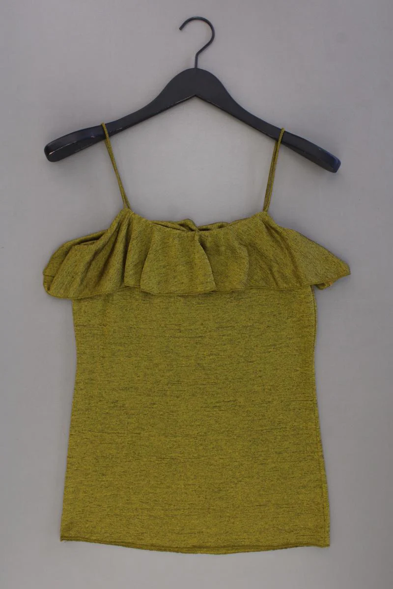 Pieces Spaghetti-Top Gr. M gelb aus Polyester