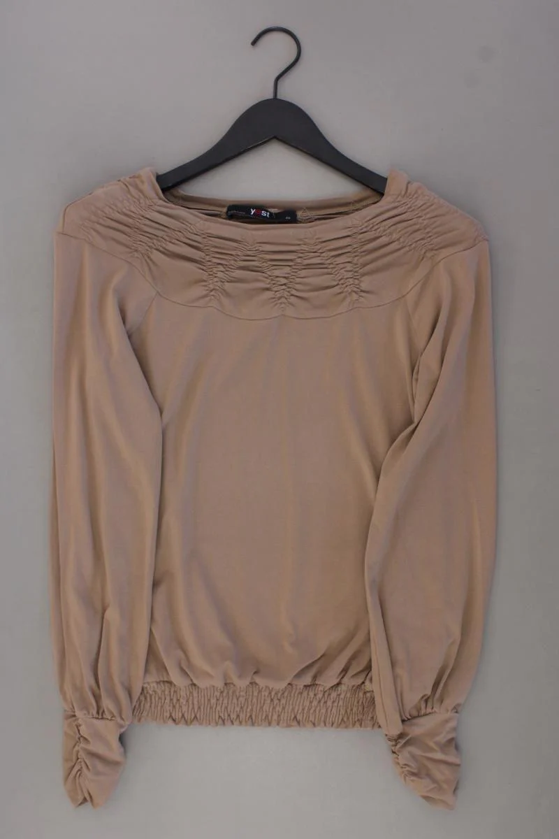 yest Longsleeve-Shirt Gr. XS Langarm braun aus Viskose