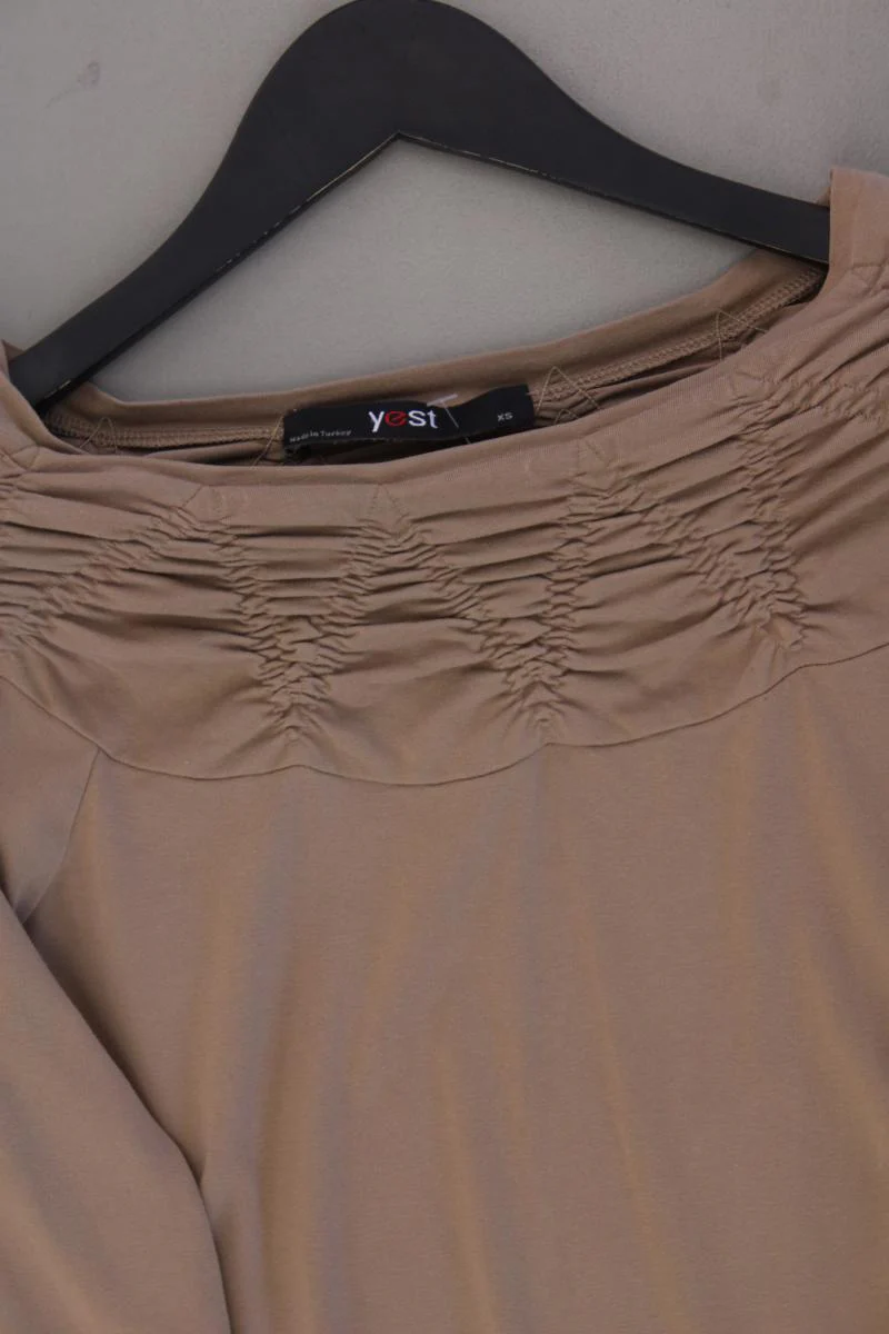 yest Longsleeve-Shirt Gr. XS Langarm braun aus Viskose - Image 2