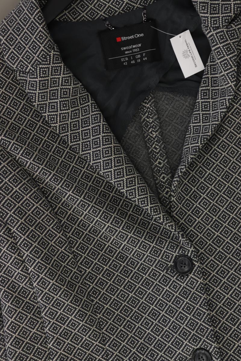 Street One Jerseyblazer Gr. 42 neuwertig grau aus Polyester - Image 4