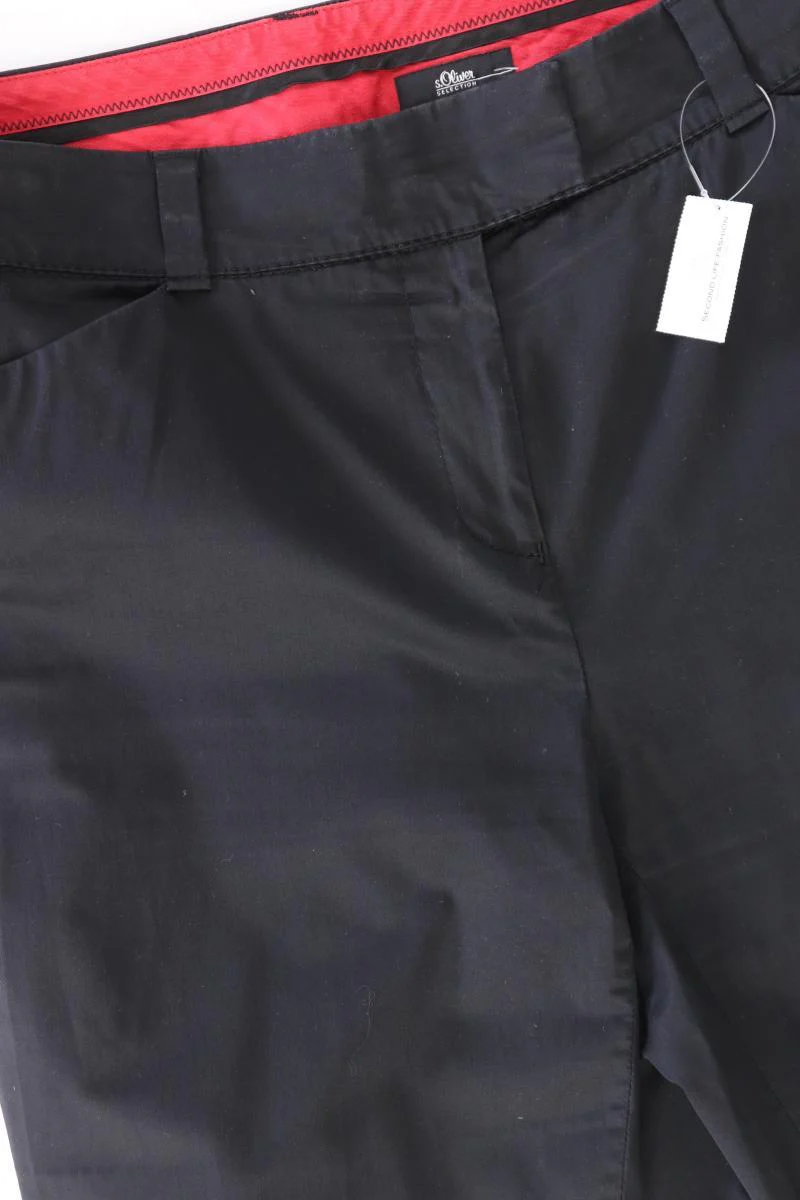 s.Oliver Selection Hose Gr. 38 schwarz aus Baumwolle - Image 4