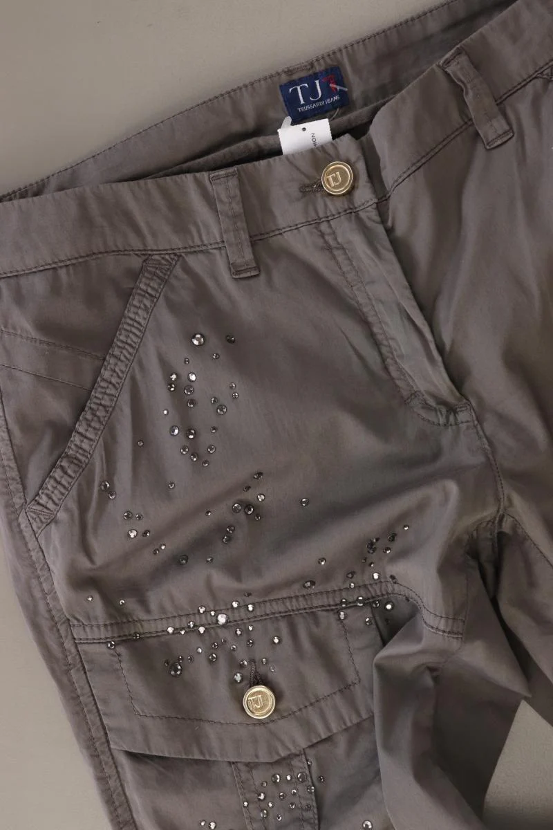 Trussardi Hose Gr. IT 44 (M) grau aus Baumwolle - Image 4