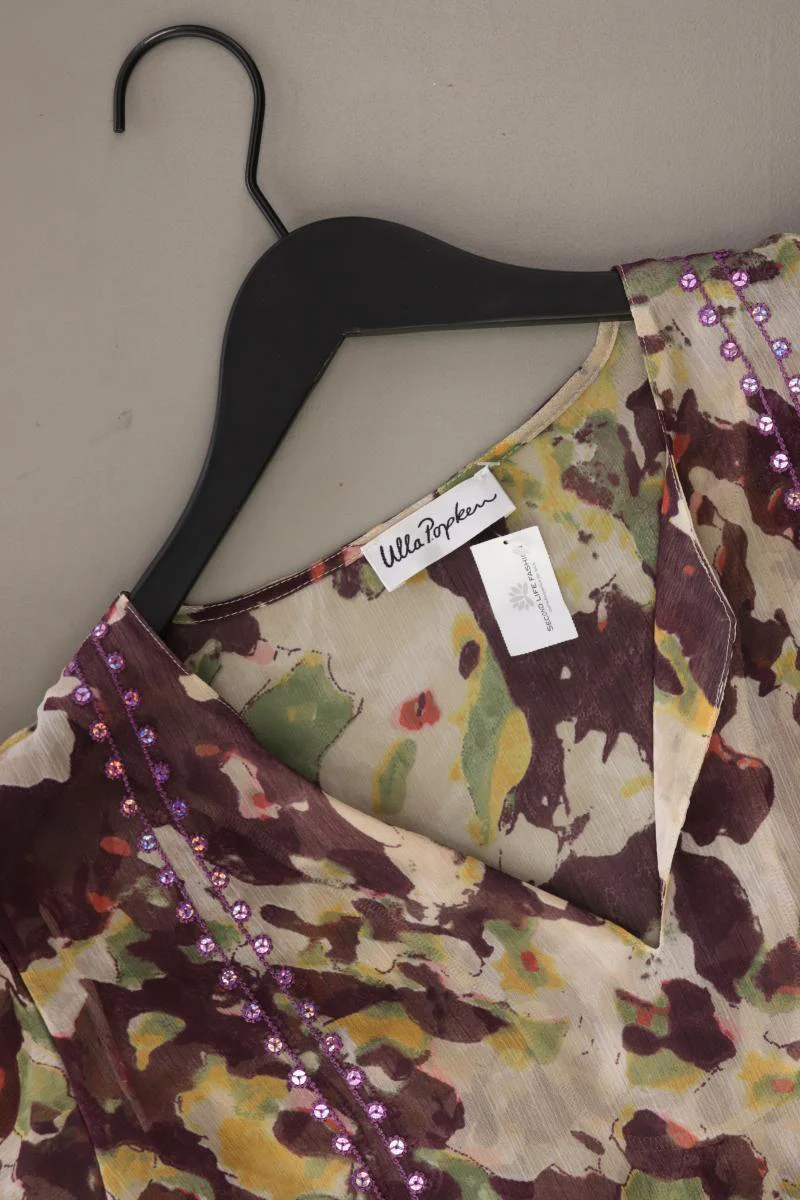 Ulla Popken Kurzarmbluse Gr. 46/48 mit Blumenmuster mehrfarbig aus Polyester - Image 3