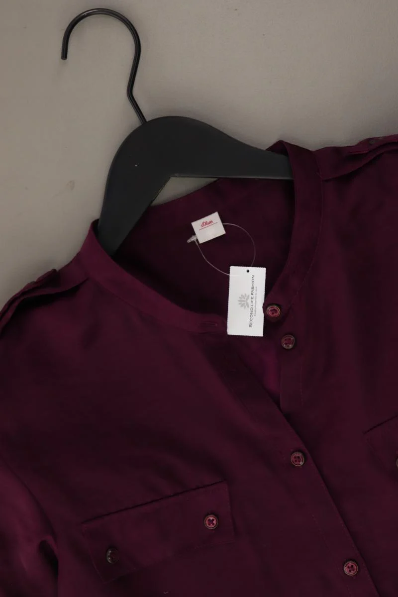 s.Oliver Langarmbluse Gr. 38 lila aus Polyester - Image 3