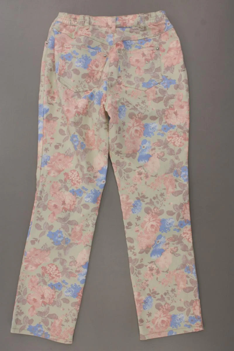 Straight Jeans Gr. Kurzgröße 20 mit Blumenmuster mehrfarbig aus Baumwolle - Image 3