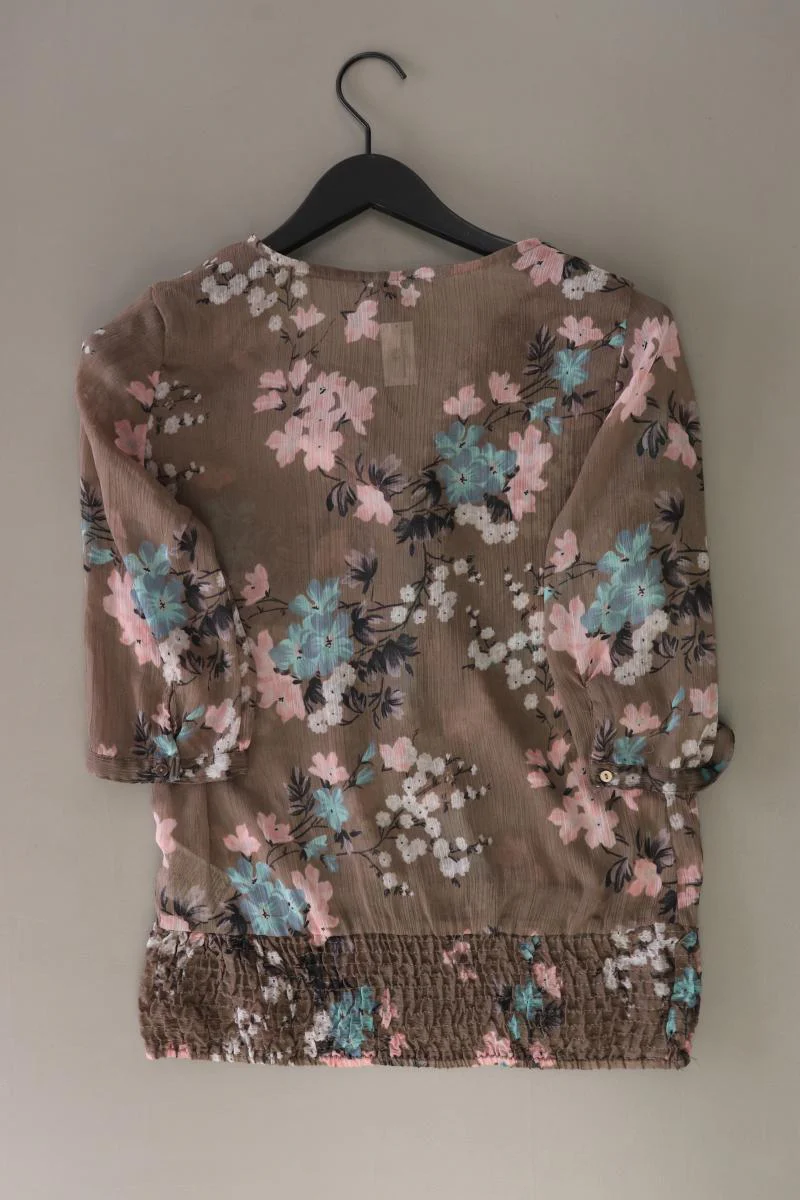 Vero Moda Bluse Gr. S mit Blumenmuster 3/4 Ärmel braun aus Polyester - Image 2