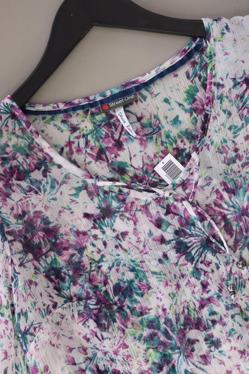 Street One Longbluse Gr. 36 mit Blumenmuster 3/4 Ärmel mehrfarbig - Image 3