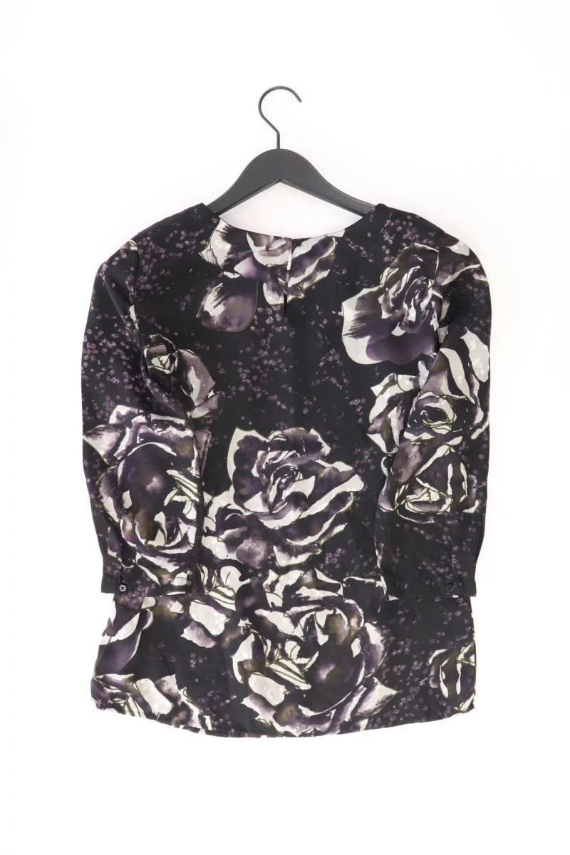 Mexx Classic Bluse Gr. 34 mit Blumenmuster 3/4 Ärmel schwarz aus Polyester - Image 2