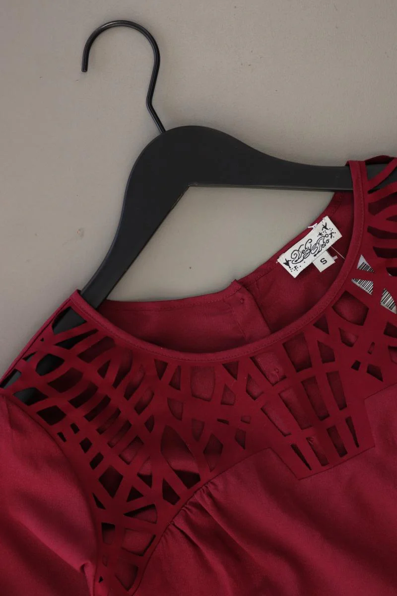 DEBY DEBO Langarmbluse Gr. S rot aus Polyester - Image 3