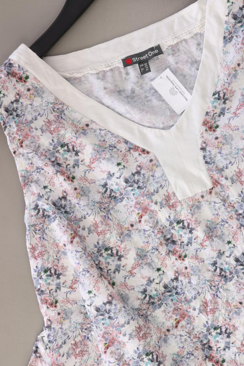 Street One Ärmellose Bluse Gr. 40 mit Blumenmuster mehrfarbig - Image 4