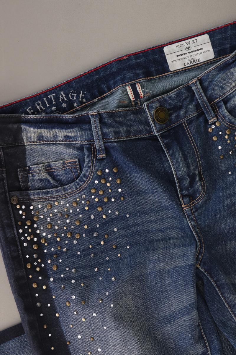 Tom Tailor Skinny Jeans Gr. W27 Modell Carrie blau aus Baumwolle - Image 4