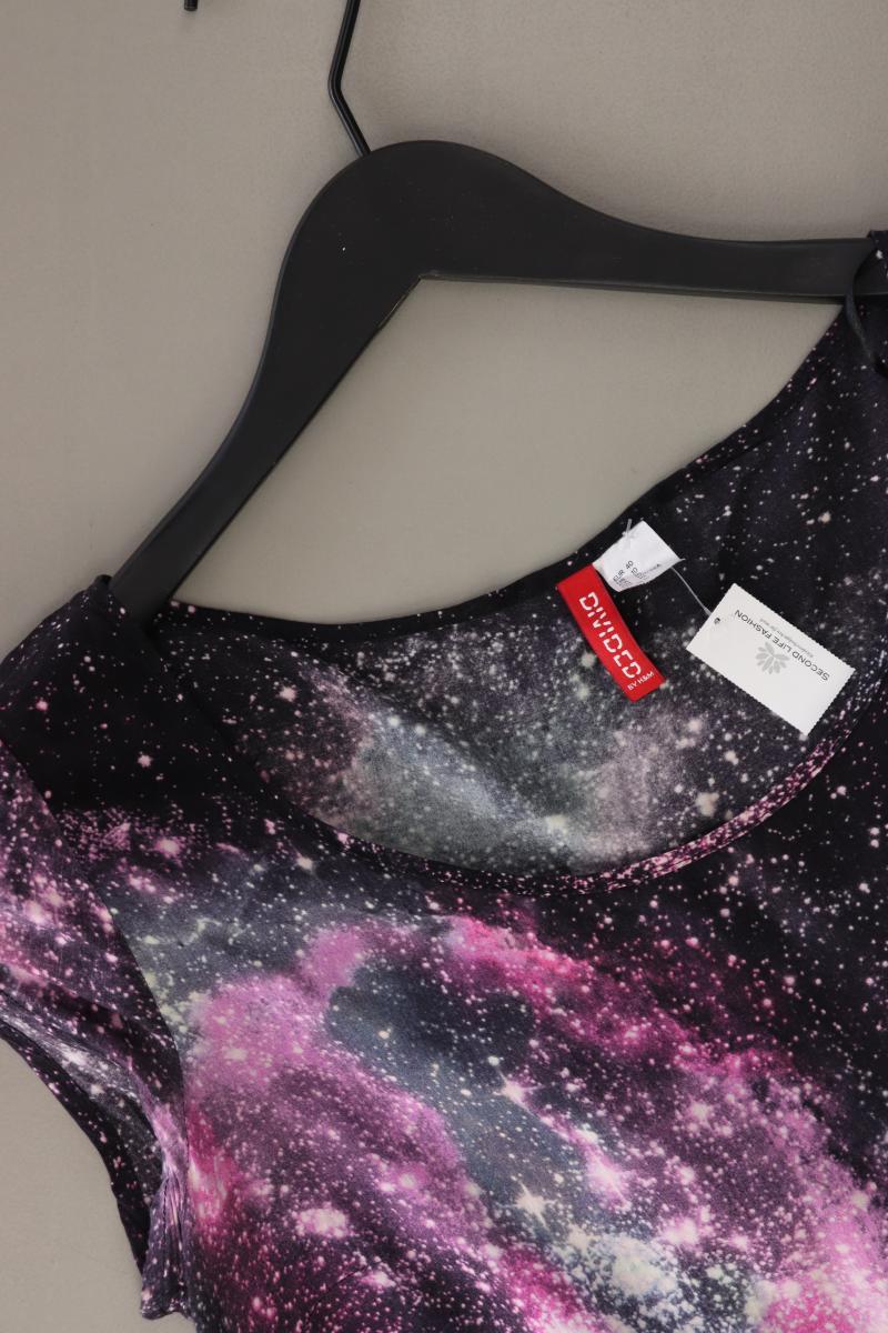 H&M Divided Bluse Gr. 40 Kurzarm lila aus Viskose - Image 3