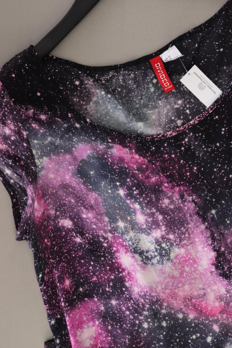 H&M Divided Bluse Gr. 40 Kurzarm lila aus Viskose - Image 4