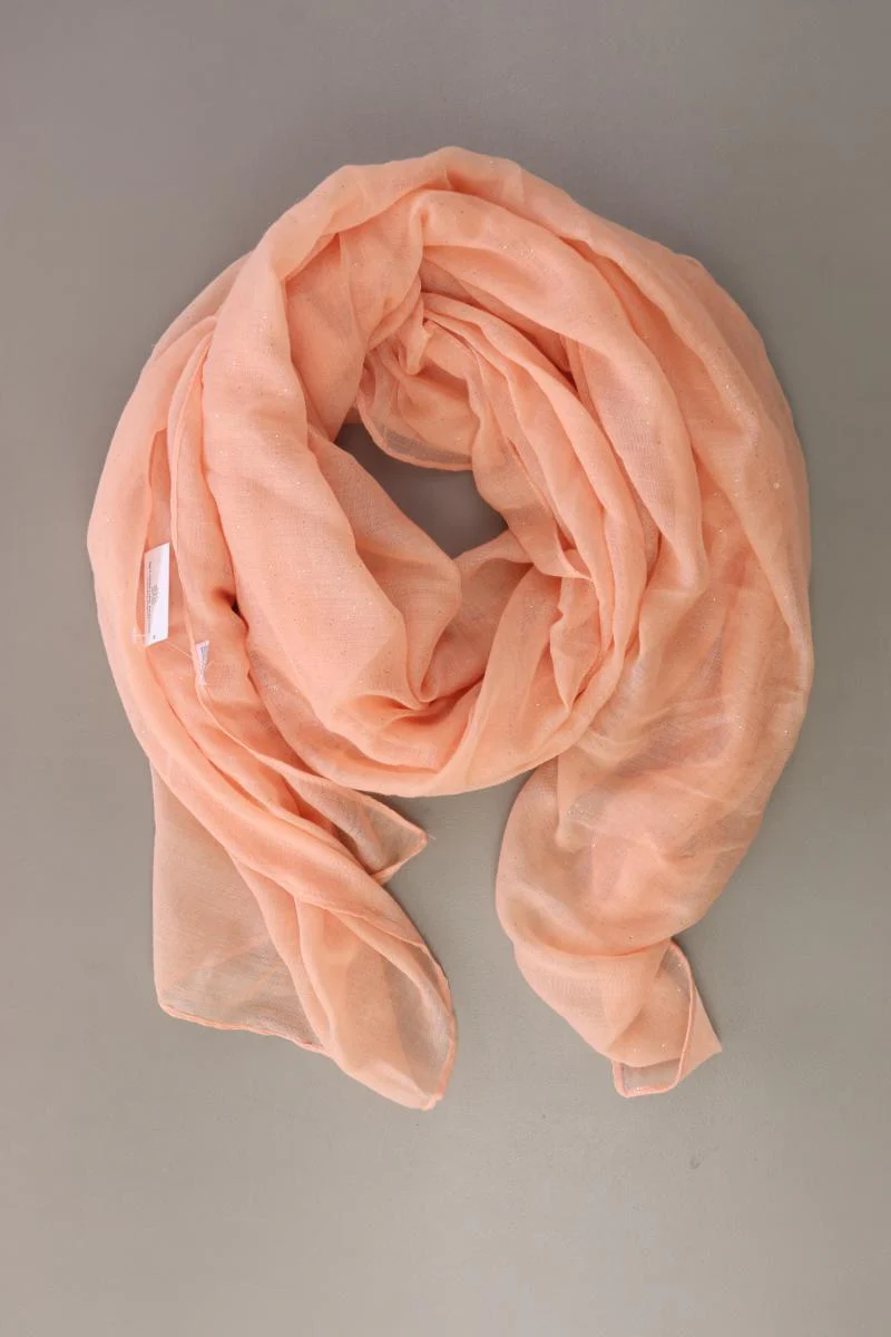 Tuch mit Glitzer orange aus Viskose