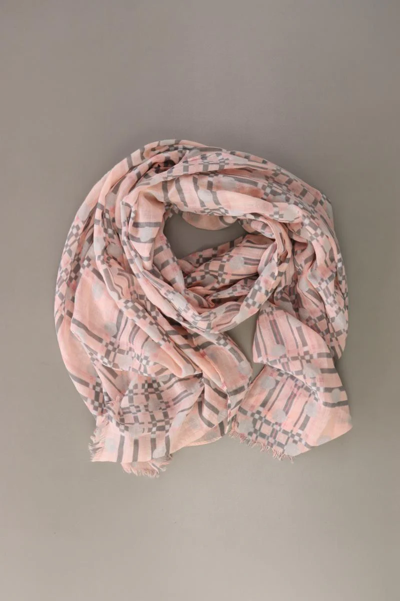 Tuch geometrisches Muster rosa