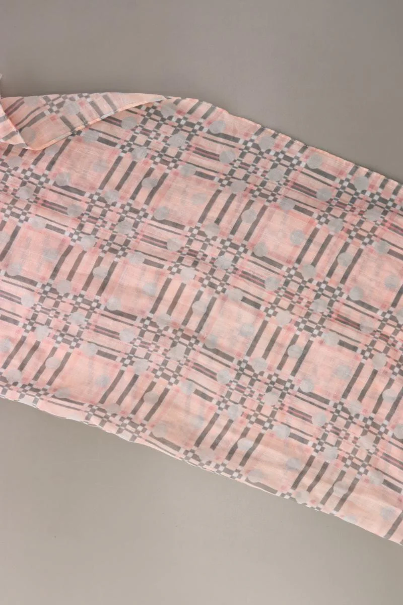 Tuch geometrisches Muster rosa - Image 2