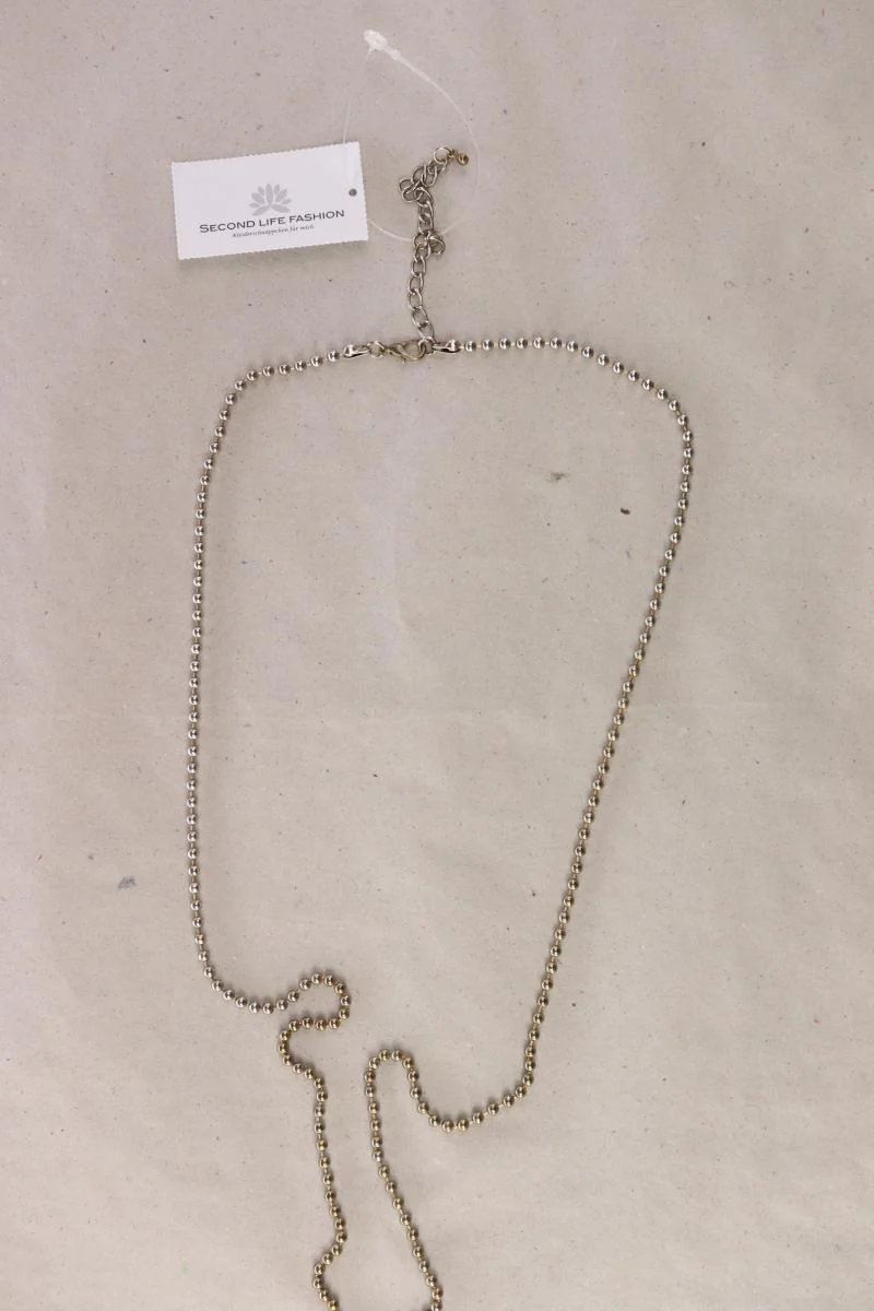 Halskette mit Peace Anhänger gold - Image 2