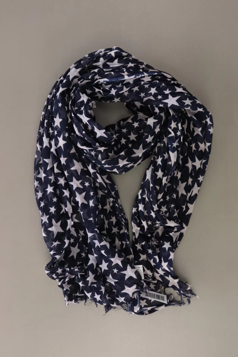 Tuch mit Sternenmuster blau aus Baumwolle