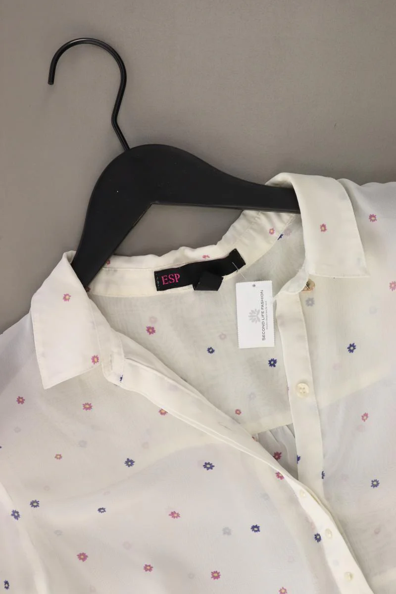 ESP Bluse Gr. L mit Blumenmuster Langarm creme aus Polyester - Image 3