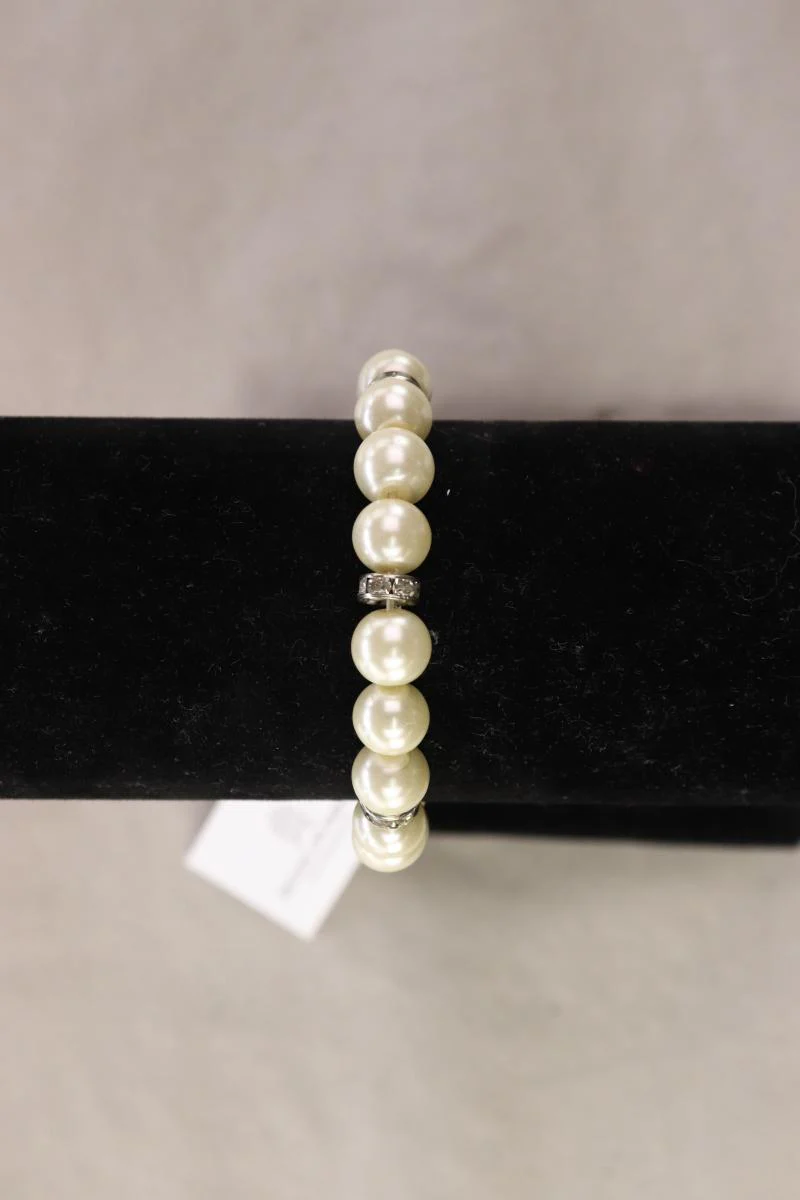 Charles Vögele Perlenarmband neu mit Etikett creme