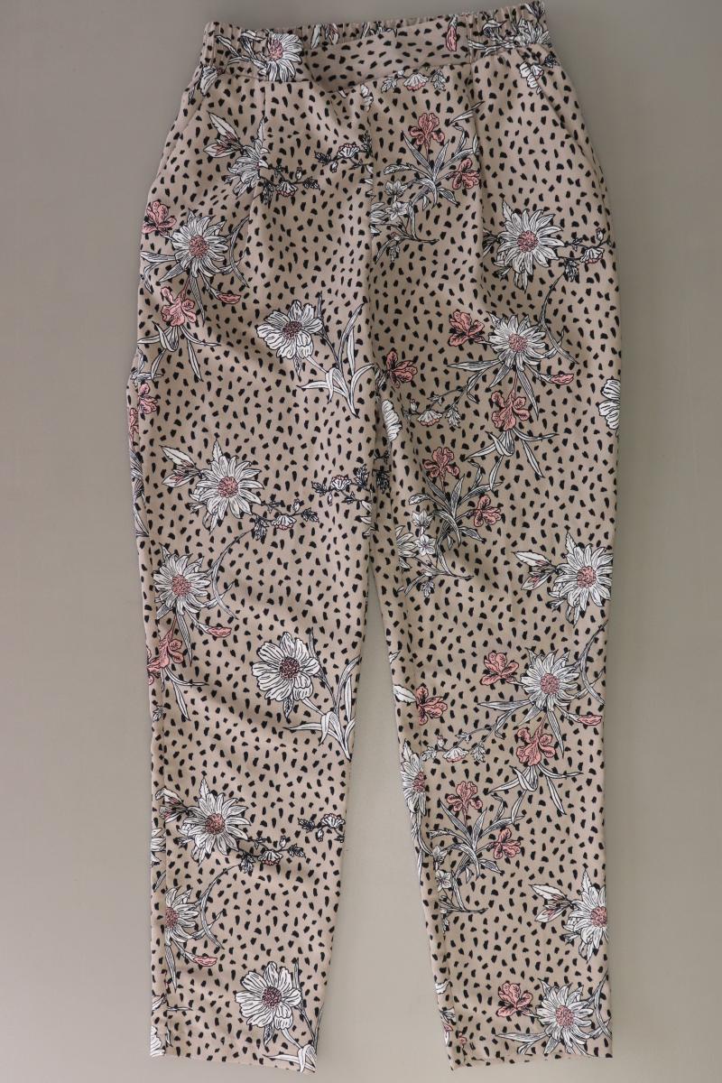 Primark Hose Gr. 32 mit Blumenmuster creme aus Polyester