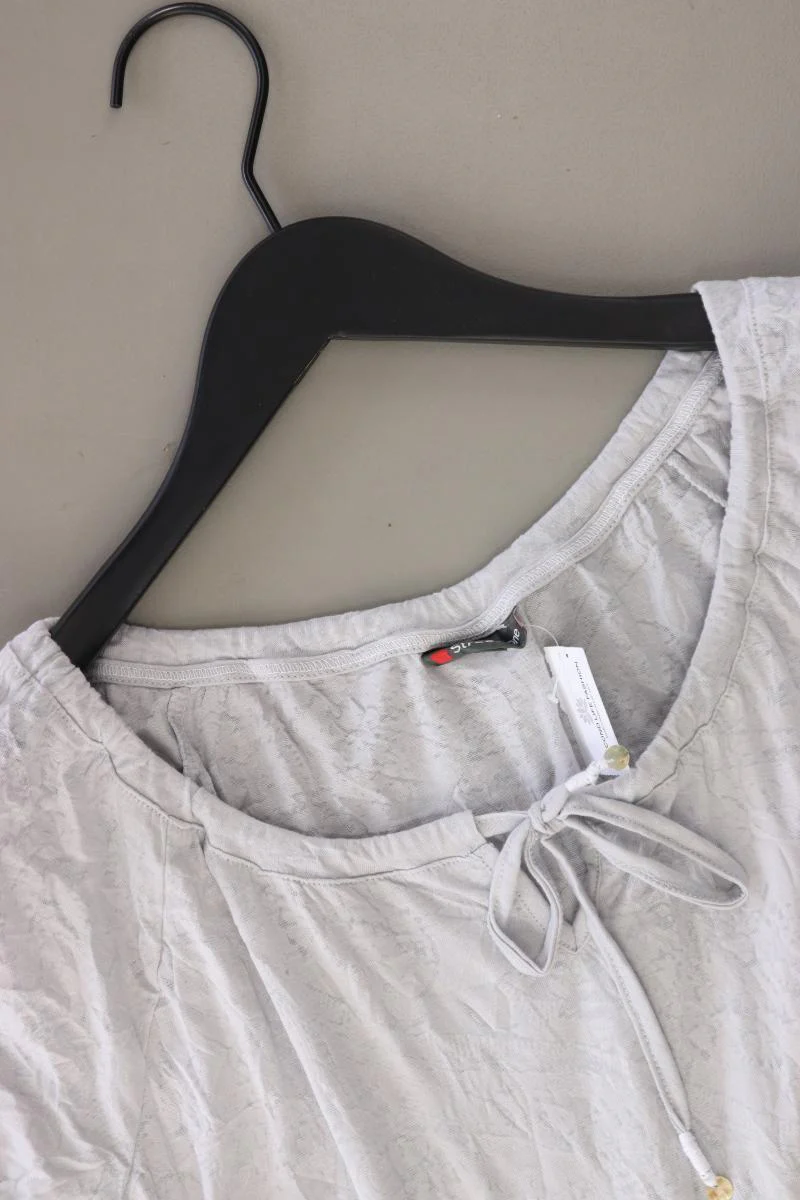 Street One T-Shirt Gr. 42 Kurzarm grau aus Polyester - Image 3