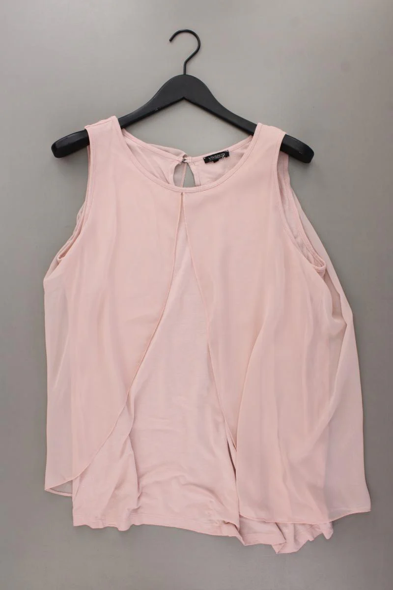 Vivance Ärmellose Bluse Gr. 44 rosa aus Viskose