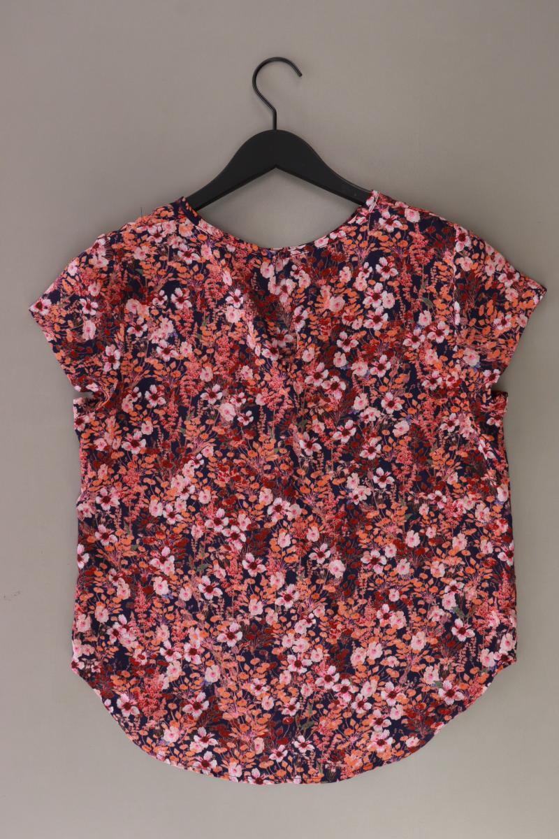 H&M Bluse Gr. 38 mit Blumenmuster Kurzarm pink aus Polyester - Image 2