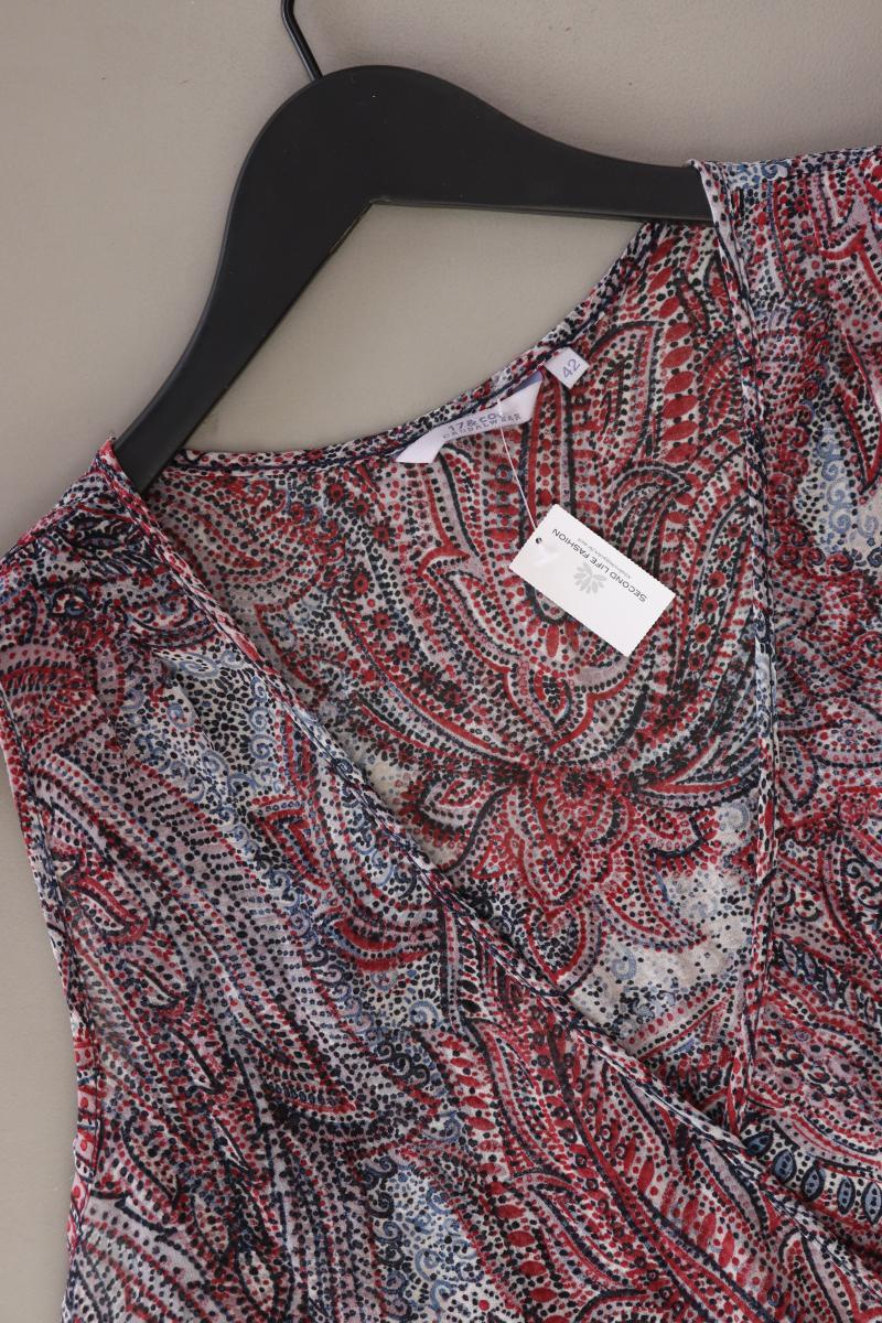 17&Co. Bluse Gr. 42 mit Paisleymuster Ärmellos mehrfarbig aus Polyester - Image 3