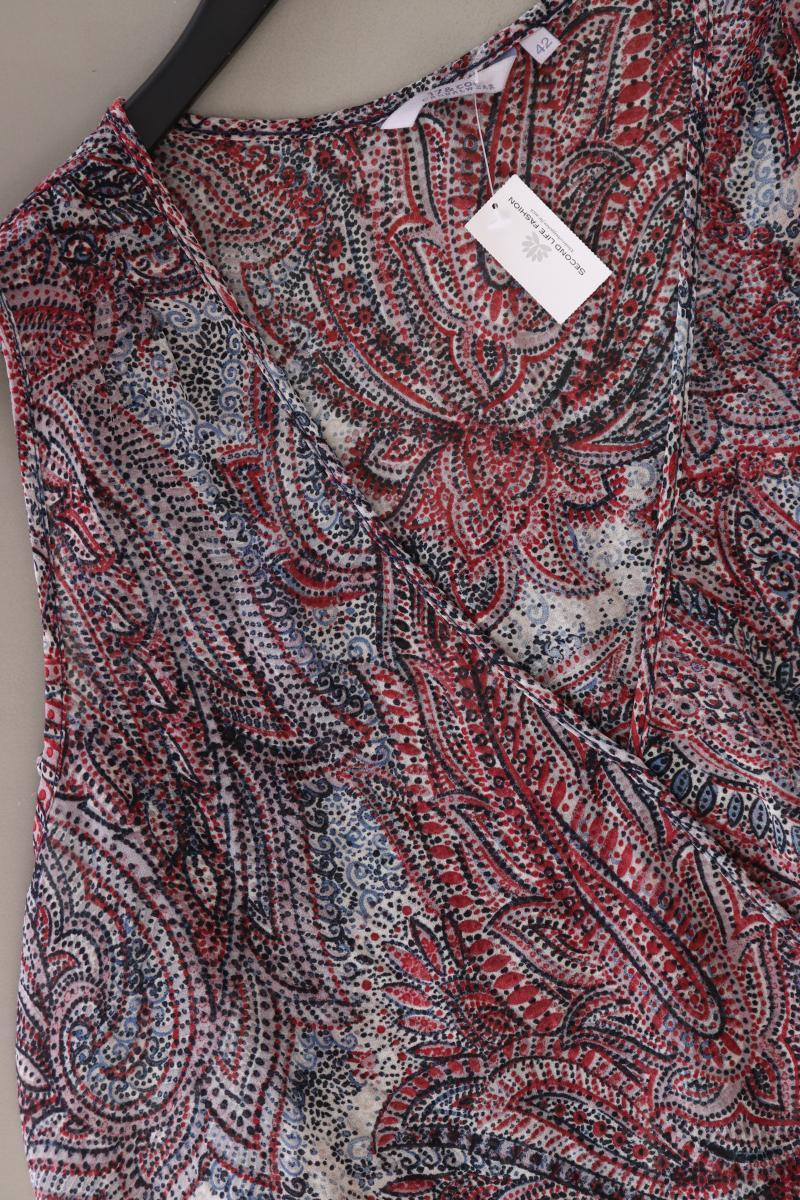 17&Co. Bluse Gr. 42 mit Paisleymuster Ärmellos mehrfarbig aus Polyester - Image 4