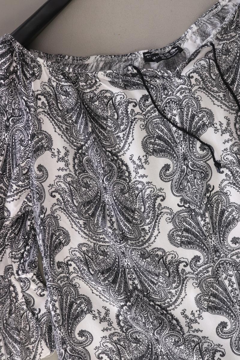 Atmosphere Bluse Gr. 36 mit Paisleymuster 3/4 Ärmel grau aus Viskose - Image 4