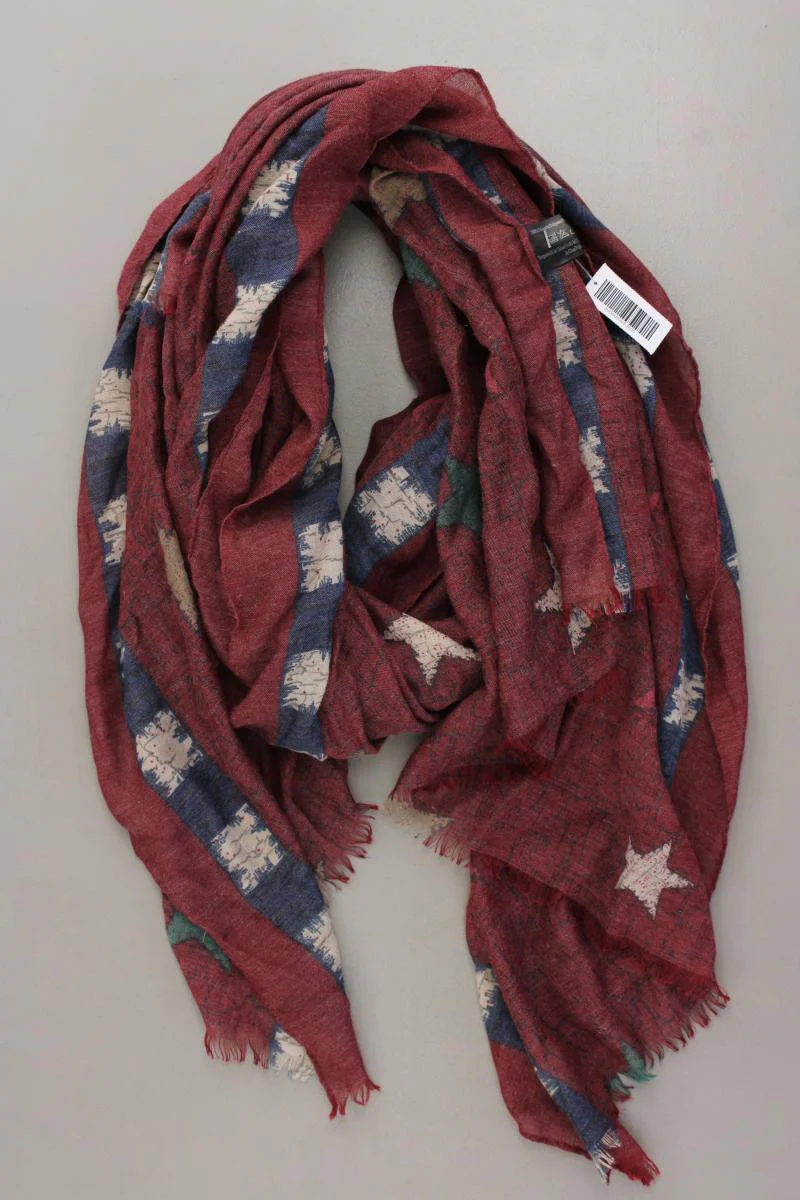 Tuch mit Sternenmuster rot aus Polyester