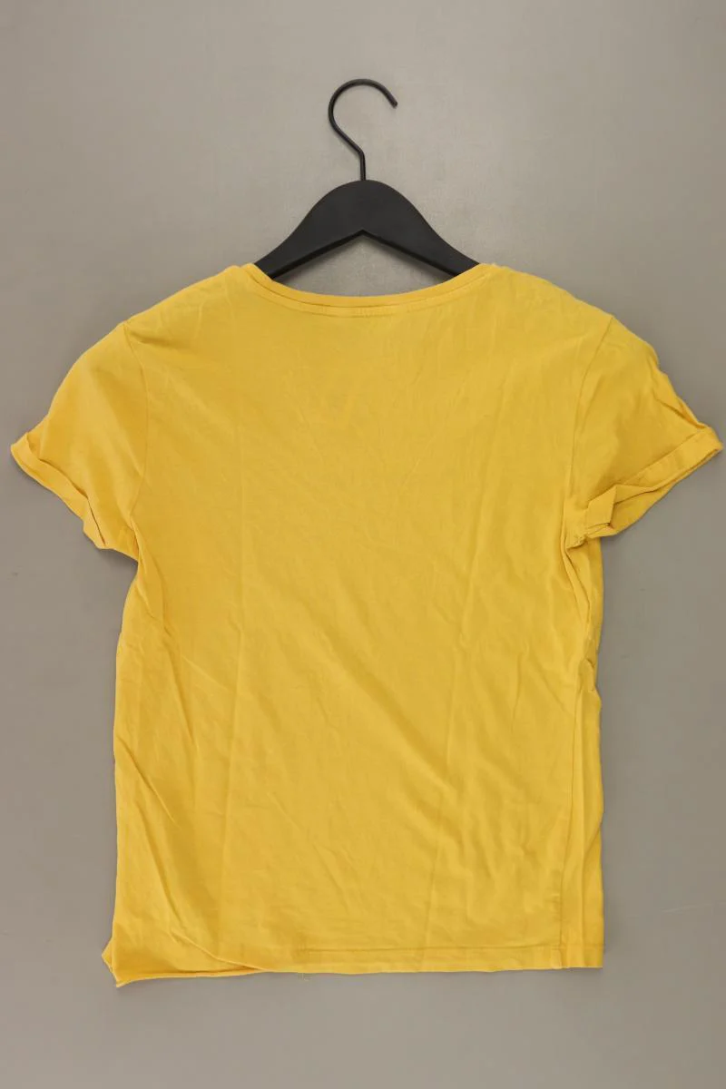 Clockhouse Shirt mit Aufdruck Gr. XS Kurzarm gelb aus Baumwolle - Image 2