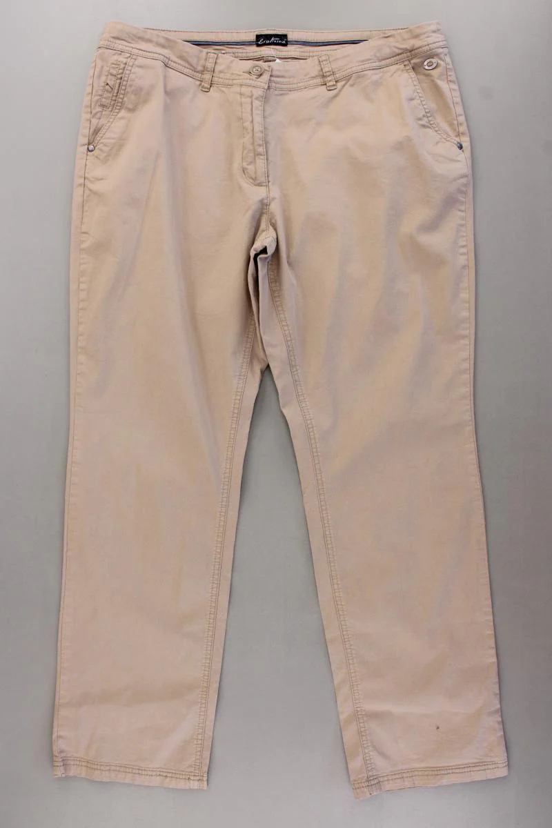 Lisa Tossa Chinohose Gr. 46 creme aus Baumwolle