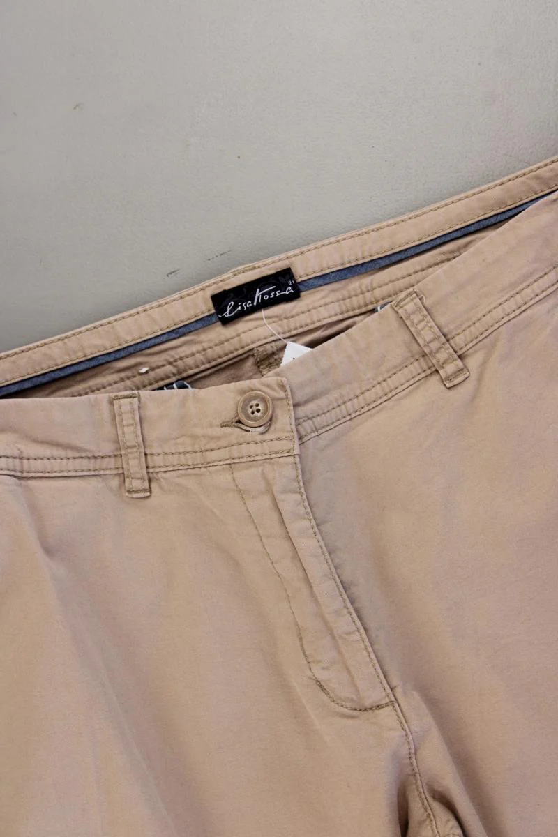 Lisa Tossa Chinohose Gr. 46 creme aus Baumwolle - Image 2
