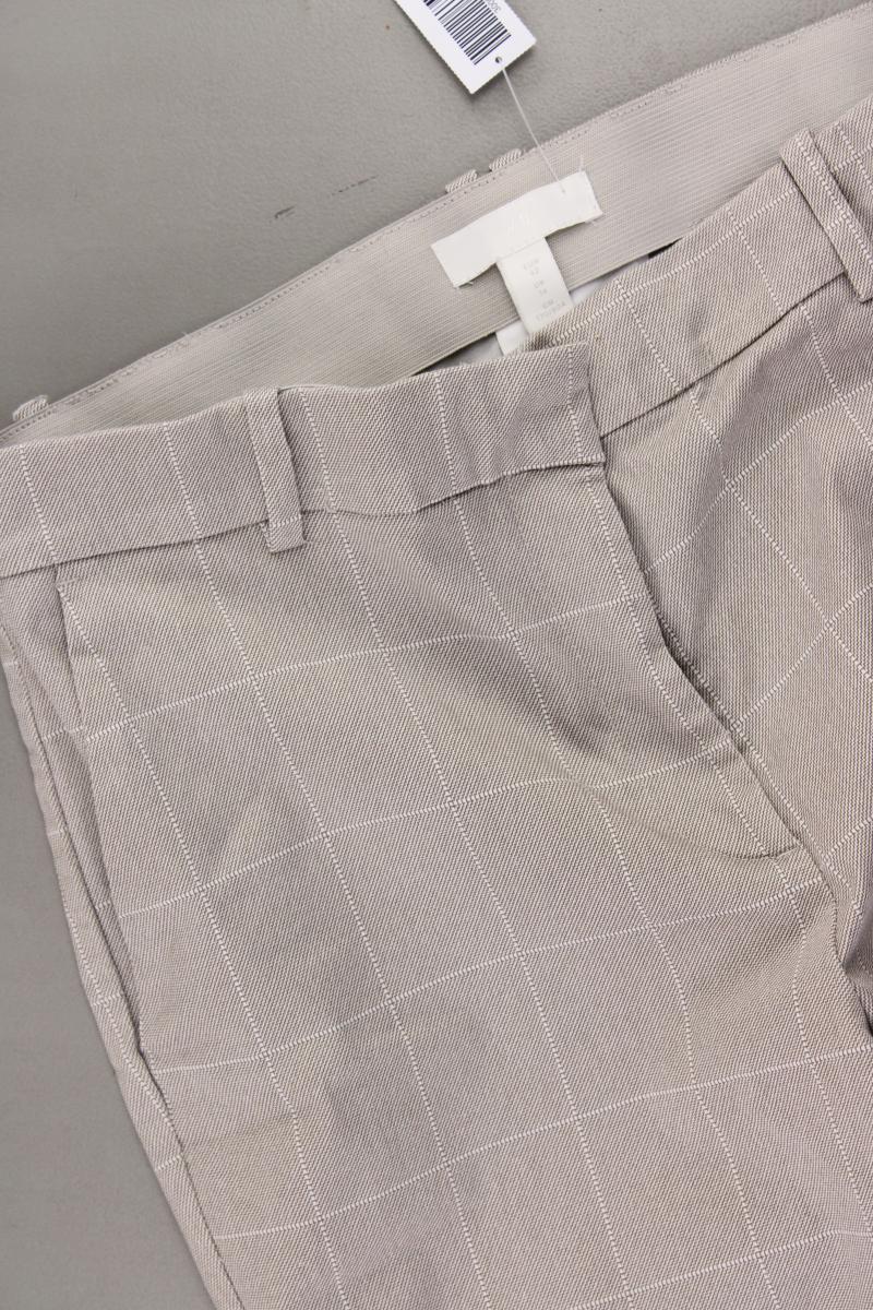 H&M Stoffhose Gr. 42 kariert creme aus Baumwolle - Image 2