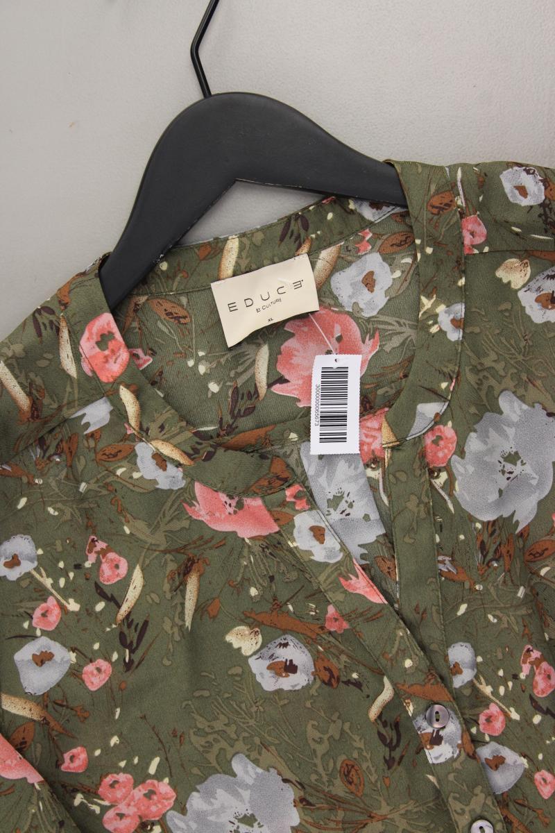 Culture Langarmbluse Gr. XL mit Blumenmuster olivgrün aus Polyester - Image 2