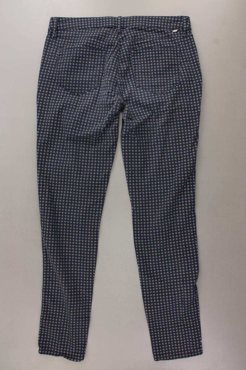 Esprit Five-Pocket-Hose Gr. 40 geometrisches Muster blau aus Baumwolle - Image 4