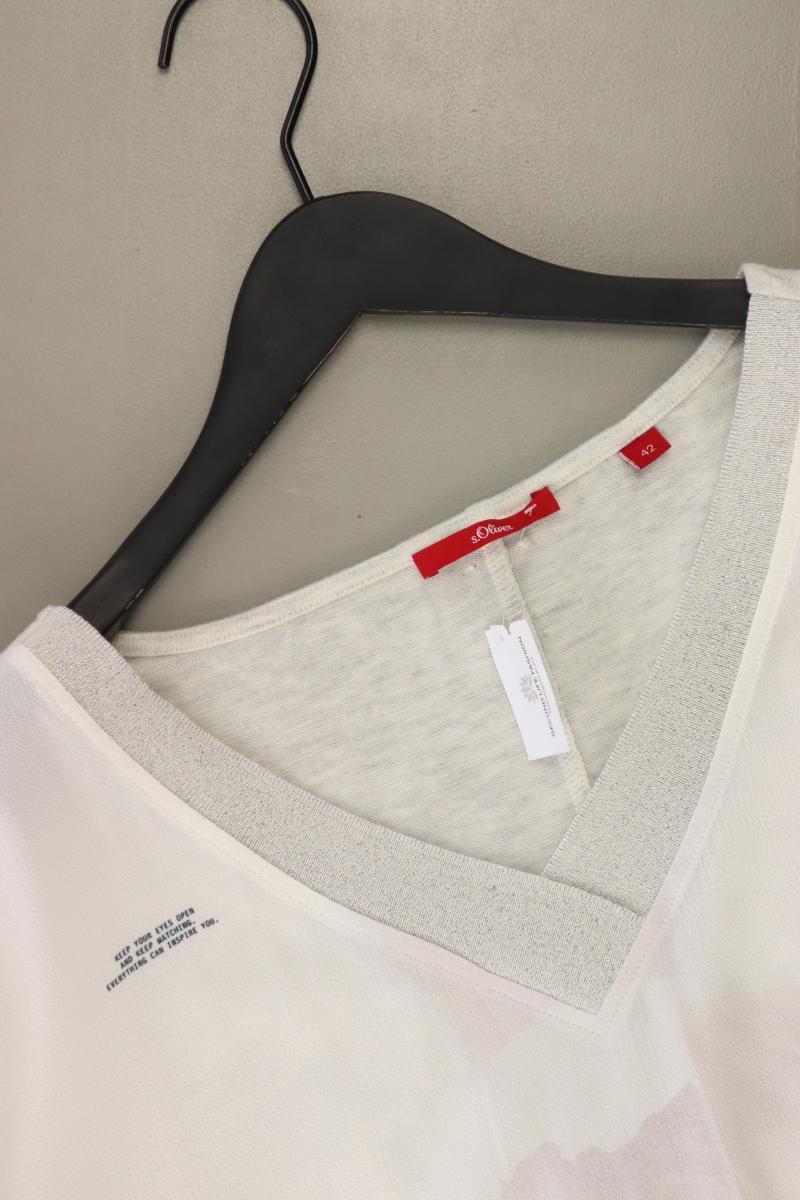 s.Oliver Langarmbluse Gr. 42 creme aus Polyester - Image 3