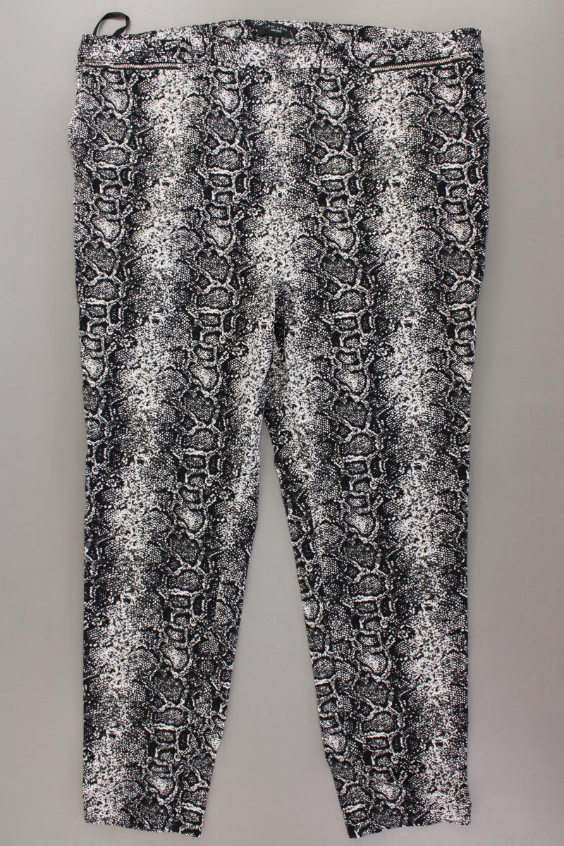 New Look Hose Gr. 52 mit Tierdruck grau aus Viskose