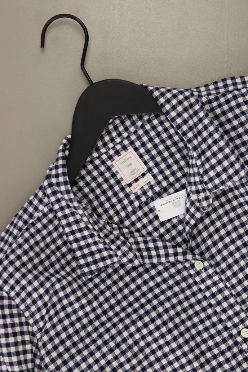 GAP Karobluse Gr. XL kariert Langarm blau aus Baumwolle - Image 3