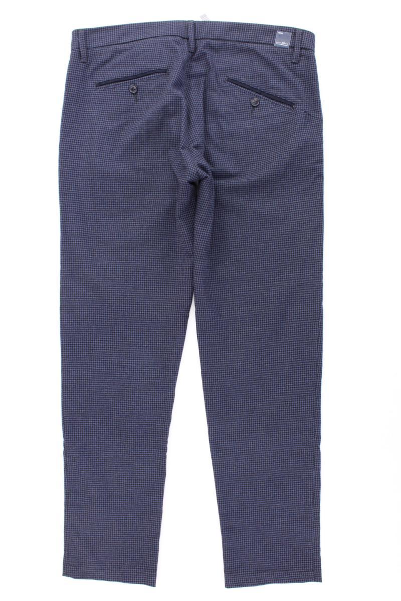 Altatensione Stoffhose für Herren Gr. 50 kariert blau aus Baumwolle - Image 4